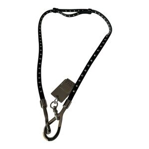 Tyler Rodan Black Adjustable Lanyard Strap w/ Charm Key Holder
